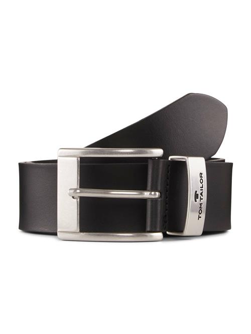 TOM TAILOR Bælte  sort / sølv