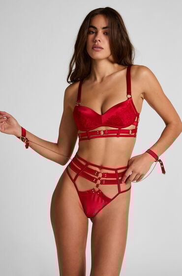 Hunkemöller Noeki højtaljet g-streng med høj benudskæring Rød