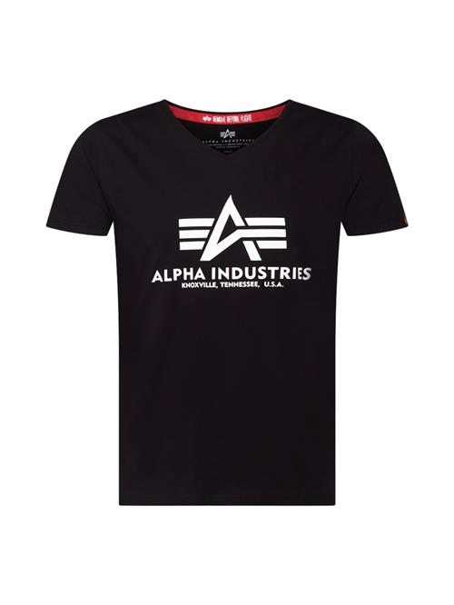 ALPHA INDUSTRIES Bluser & t-shirts  sort / hvid