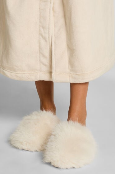 Hunkemöller Isabella tøffel hvid