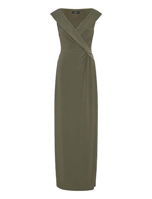 Jersey Off-The-Shoulder Gown Lauren Ralph Lauren Green