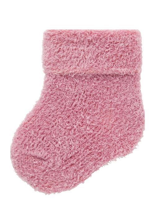 Nbfolli Terry Fluffy Sock Name It Pink