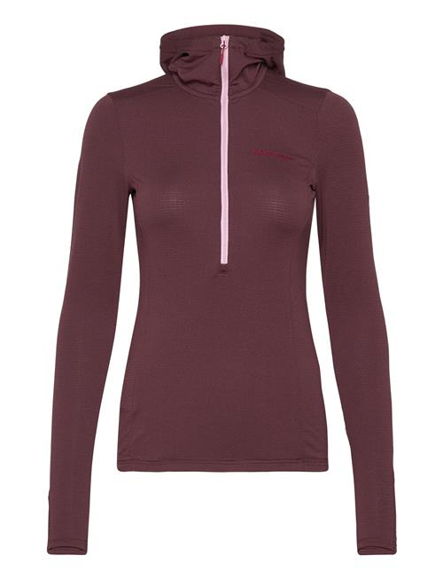 W Light Hooded Fleece Hal-Sapote Peak Performance Burgundy