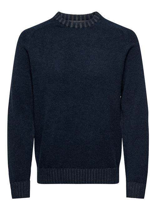Onseddy Reg 7 Wool Crew Knit ONLY & SONS Navy
