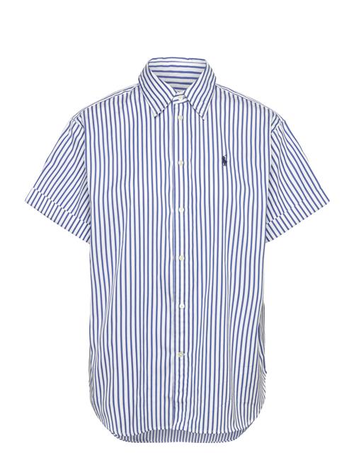 Over Fit Striped Cotton Shirt Polo Ralph Lauren Navy