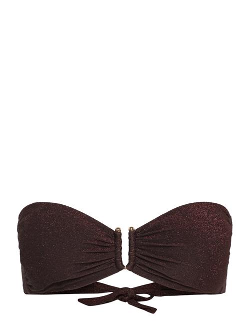 Bra Bandeau Brie Lurex Lindex Brown