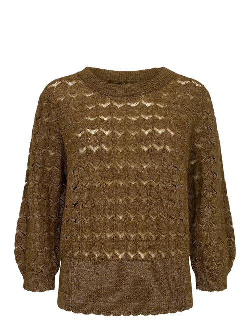 Nurietta Pointelle Pullover Nümph Khaki