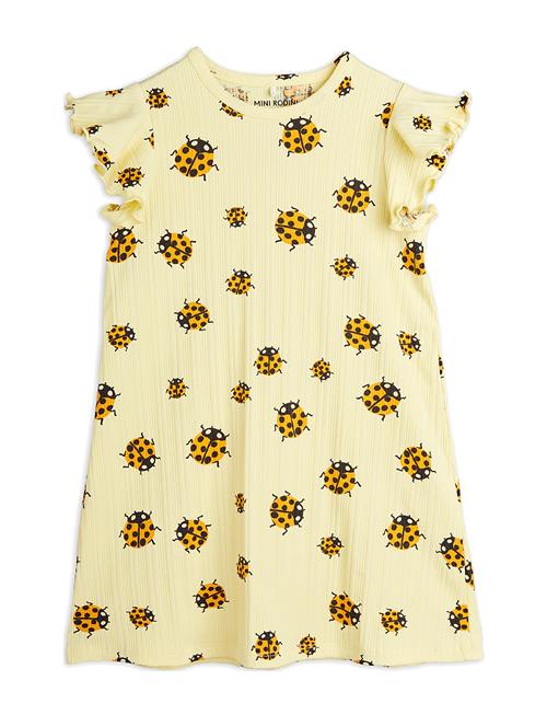 Ladybugs Aop Wing Dress Mini Rodini Yellow