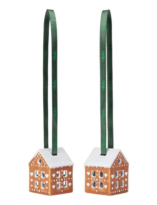 Gingerbread Juleophæng Brun 2 Stk. Kähler Brown