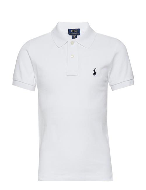 Slim Fit Cotton Mesh Polo Shirt Ralph Lauren Kids White