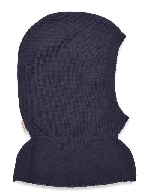 Knitted Balaclava With Frill Copenhagen Colors Navy