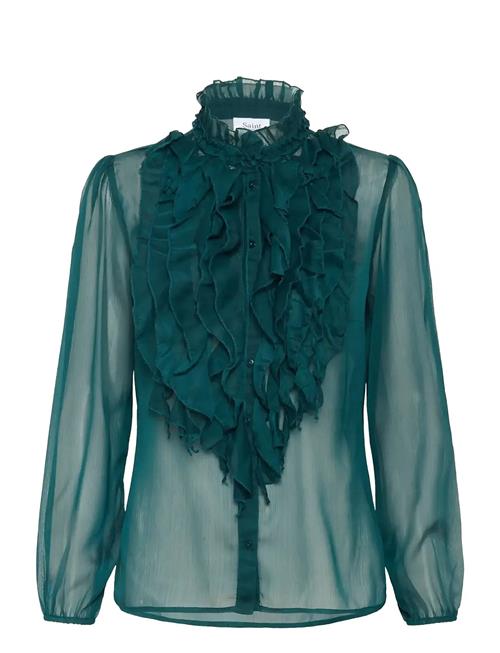 Liljasz Crinkle Ls Shirt Saint Tropez Blue