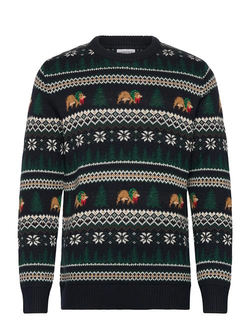 Winter Village Jaqucard O-Neck Knit Lindbergh Black
