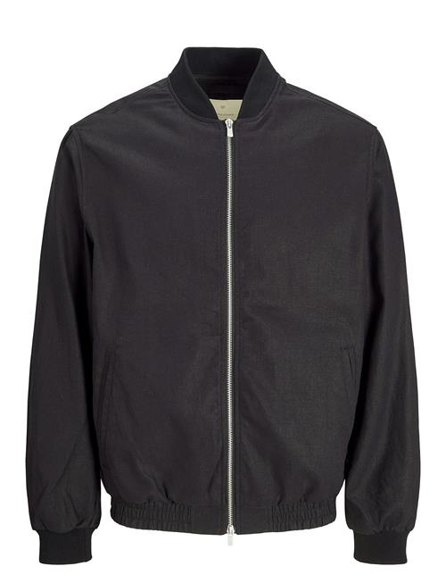 Jack & Jones Jprblaleister Linen Blend Bomber Jkt Ln Jack & J S Black