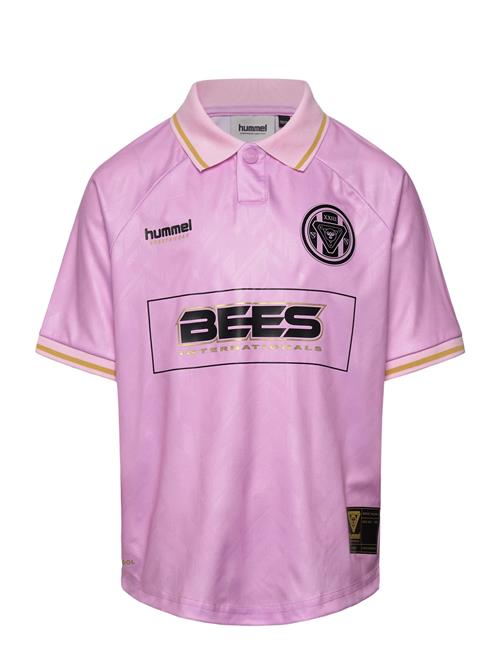 Hmljr Loose Bay Soccer Jersey S/S Hummel Pink