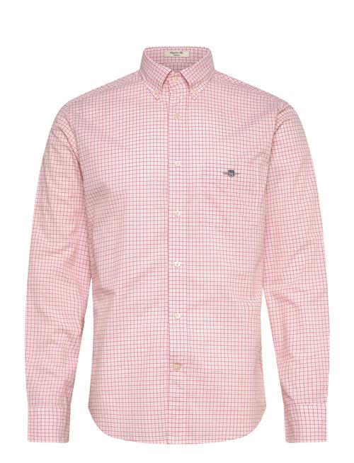 Reg Classic Poplin Check Shirt GANT Orange