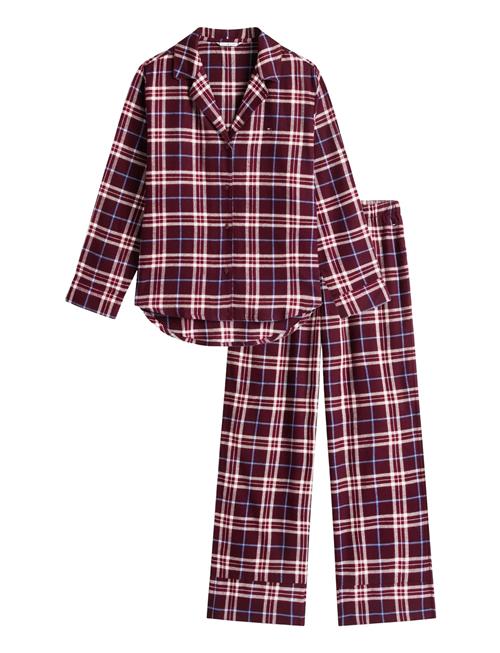 Ls Flnl Shirt Pj Pants Set Tommy Hilfiger Burgundy