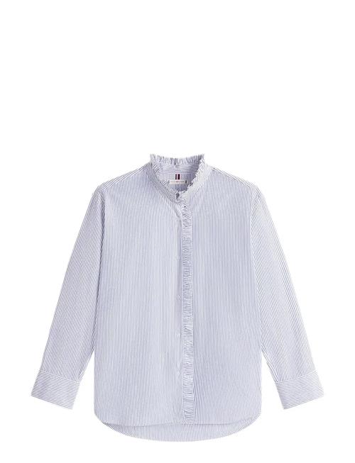 Poplin Ruffle Shirt Tommy Hilfiger Blue