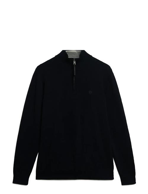 Essentials Cotton Half Zip Superdry Navy
