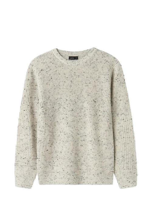 Nlmnaston Ls O-Neck Knit LMTD Beige