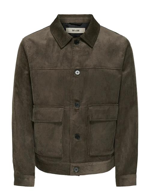 Onslance Cord Jacket Otw ONLY & SONS Brown
