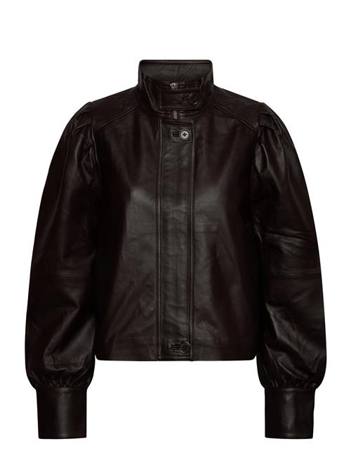 Dante6-Kyrilo Cropped Leather Jacket Dante6 Brown