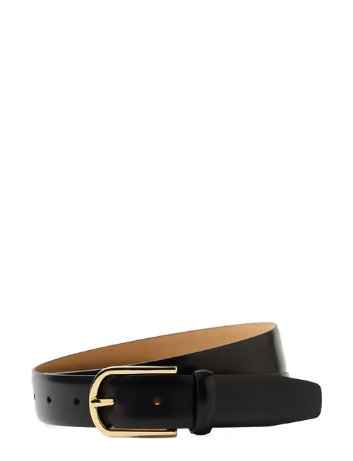 Slfiona Leather Belt Noos Selected Black