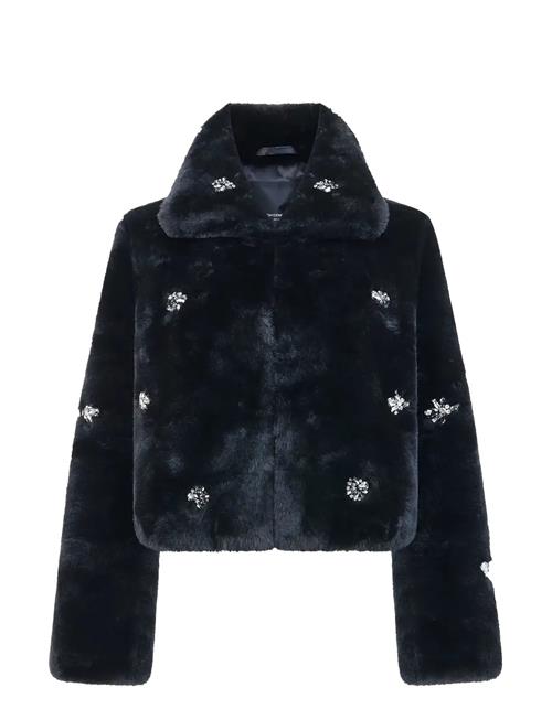 Theresa Faux Fur Short Coat French Connection Black