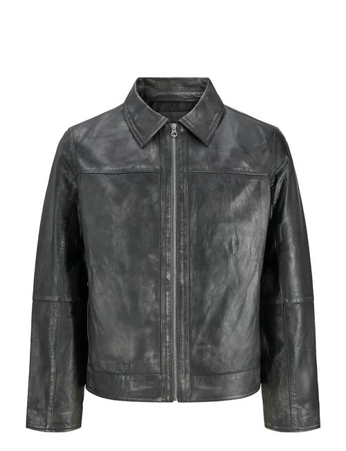 Jack & Jones Jorclean Leather Jacket Styd Aw25 Jack & J S Black