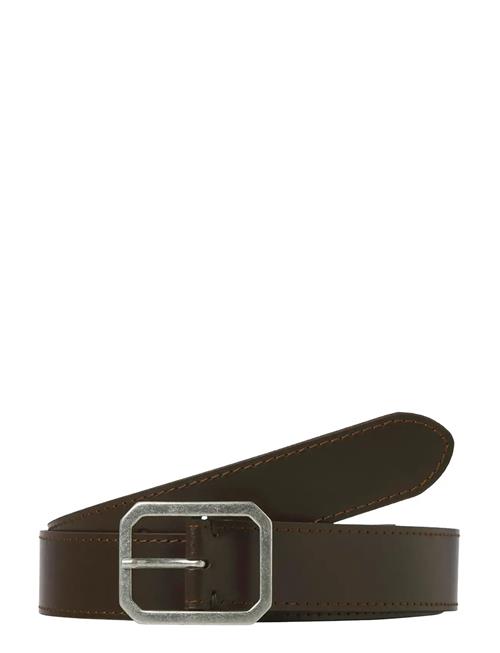 Jack & Jones Jacsquare Leather Belt Styd Aw 25 Jack & J S Brown
