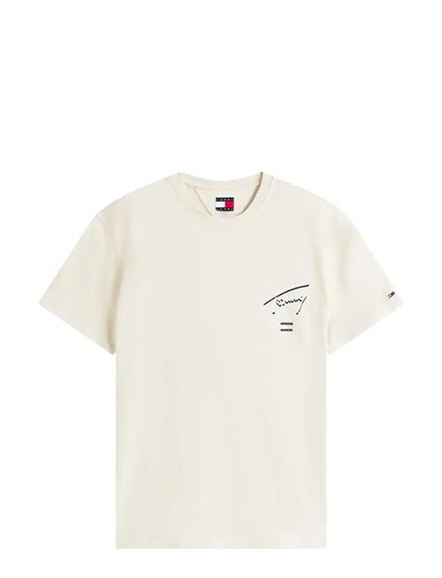 Tjm Reg Signature City Tee Tommy Jeans Cream