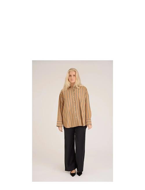 Magnolia Stripe Shirt A-View Beige