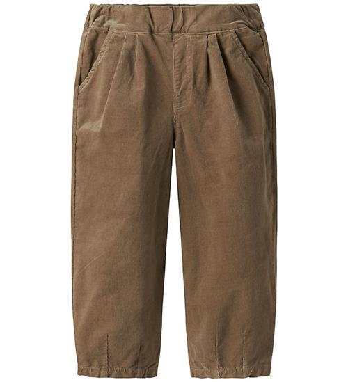 Lil' Atelier Fløjlsbukser - NmmSomba - Sepia Tint