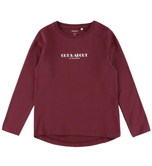 Name It Bluse - NmfVix - Burgundy/Out And About