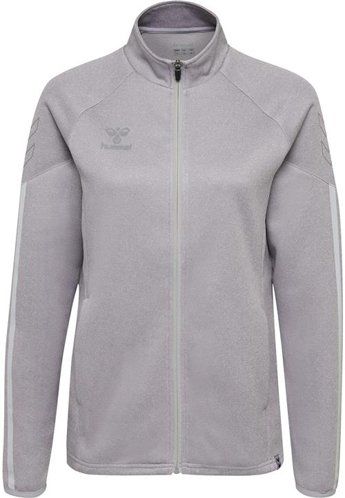 Hummel Sportssweatjakke 'Cima'  grå / hvid