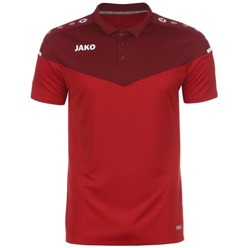 JAKO Funktionsskjorte 'Champ 2.0'  rød / mørkerød / hvid