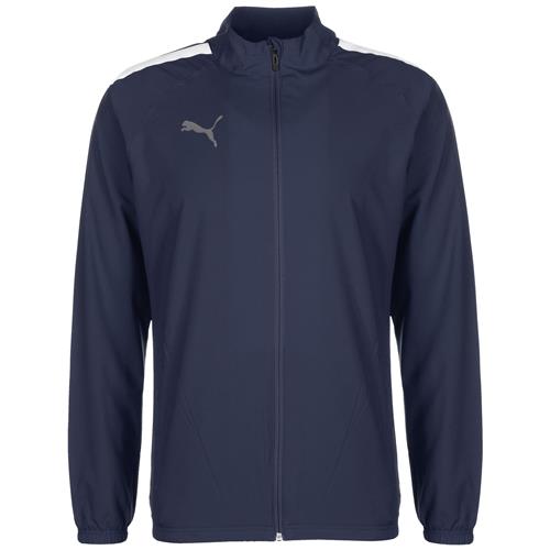 PUMA Træningsjakke 'TeamLiga'  navy / grå / hvid
