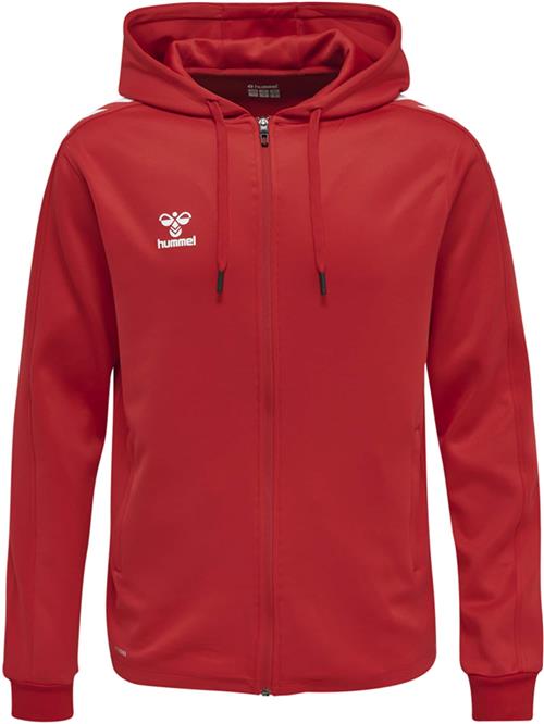 Hummel Sportssweatjakke 'Core XK'  carminrød / hvid