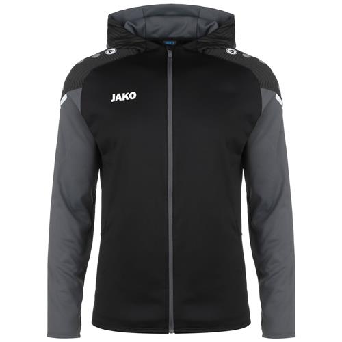 JAKO Sportssweatjakke  grå / sort / hvid