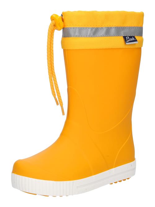 BECK Gummistøvler 'Wellies'  curry / sølvgrå