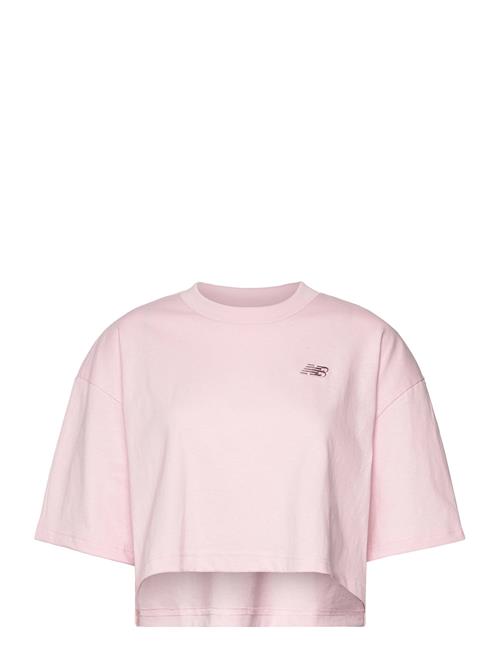 Logo Over D Jersey T-Shirt New Balance Pink