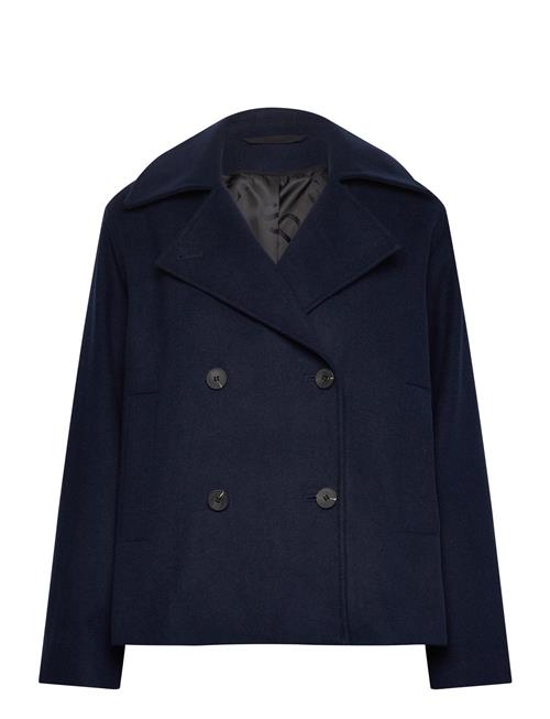 Slfalma Short Wool Jacket Noos Selected Navy