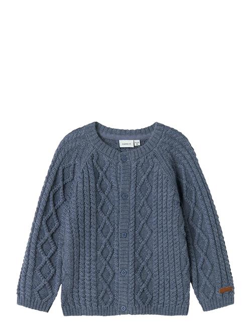Nmmwrilla Wool Ls Knit Card Name It Blue
