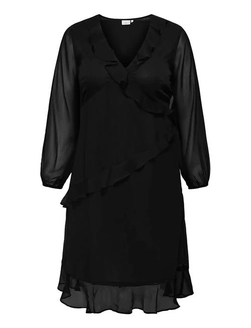 Carindigo Life Ls Calf Dress Aop Bf ONLY Carmakoma Black