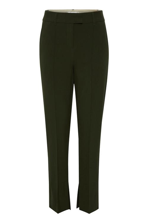 b.young Bukser med fals  mørkegrøn