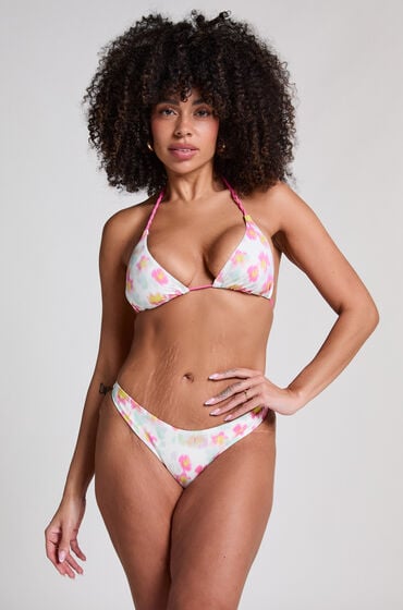 Hunkemöller Højskåret Bikinitrusse Madeira pink