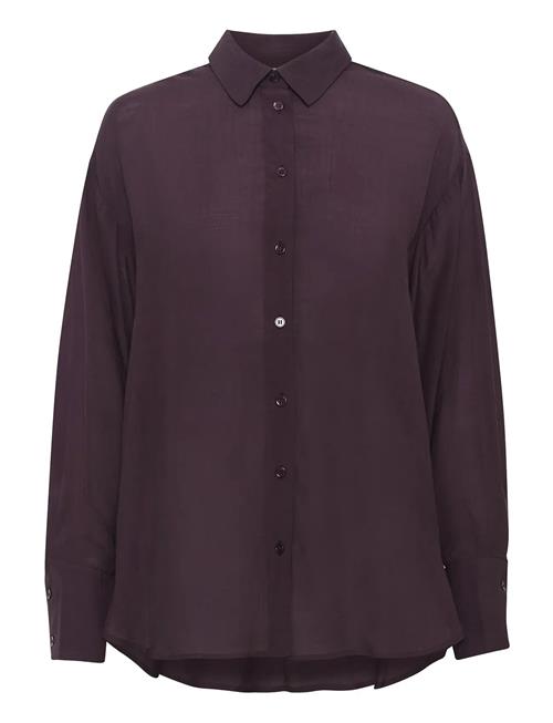 Kaanja Shirt Kaffe Burgundy