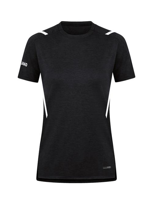 JAKO Funktionsbluse 'Challenge'  sort-meleret / hvid