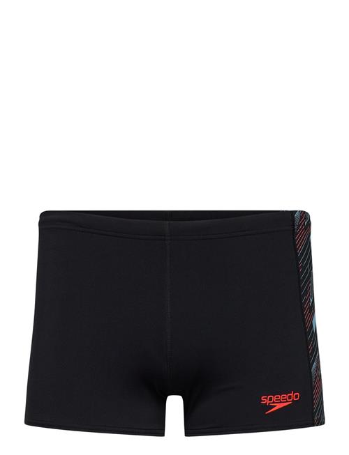 Mens Hyperboom Panel Aquashort Speedo Black