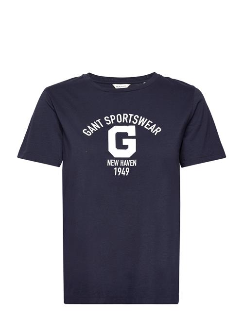Reg Logo Ss T-Shirt GANT Navy